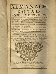 Almanach royal (1735)