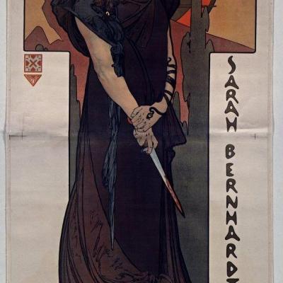 Médée, Affiche de Mucha, Théâtre de La renaissance (1898)