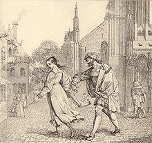 Faust et Gretchen dans la rue