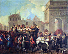 Filles de joie en route pour la Salpêtriere (1755)
