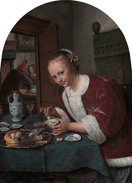 Jeune fille mangeant des huîtres (Jean Steen)