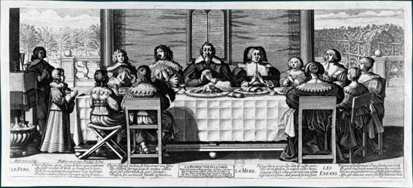 La Bénédiction de la table (Abraham Bosse)