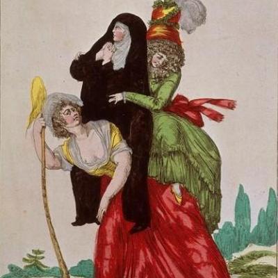 La fermière en corvée, gravure de juin 1789