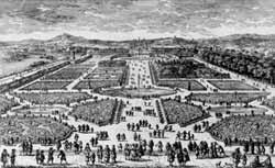 Le jardin des Tuileries vers 1680 (gravure de Perelle)