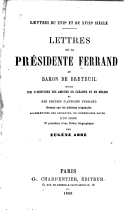 Lettres de la Présidente Ferrand