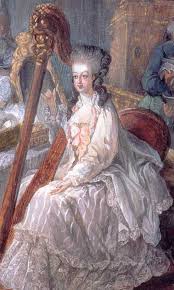 Marie-Antoinette à la harpe (Gautier-Dagoty)