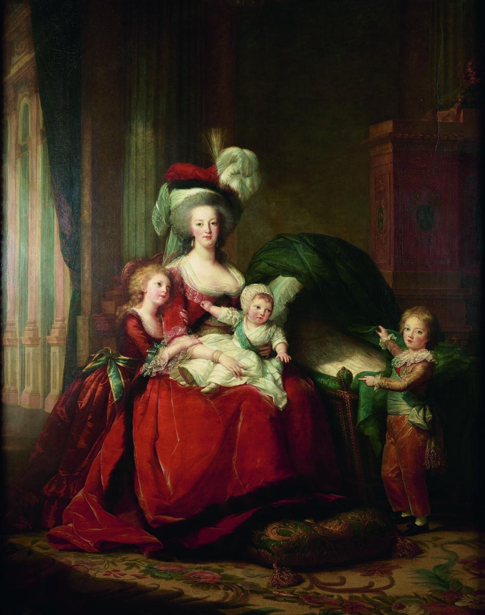 Marie-Antoinette et ses enfants (Mme Vigée-Lebrun, 1787 )