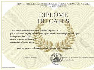 Diplôme du CAPES