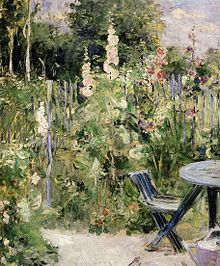Roses trémieres (Berthe Morisot, 1880)
