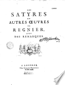 Satires (Mathurin Régnier)