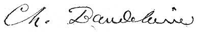 Signature de Baudelaire