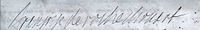 Signature de Mme de Montespan