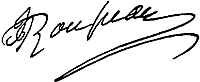 Signature de Rousseau