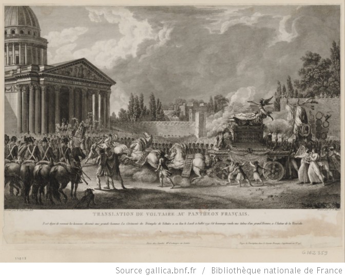 Voltaire au Panthéon